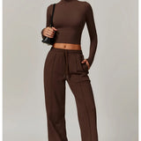 Antonia | Women's High Waisted Running Pants with Elastic Waist