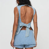 Dakota | Women's Skirt with Low Rise and Front Pockets