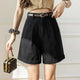 Arden | Women's Shorts with High Waist and Pockets