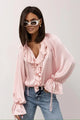 Liora | Women Blouse With Drawstring Sleeve Detail