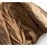 Natalie | Women's Chevron Quilted Duck Down Jacket with Snap Button Closure