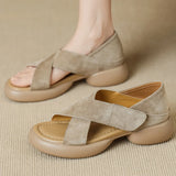 Lenora | Women's Sandal with Cross-Strap and Platform
