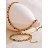 Isla | Women Jewelry Set with Zirconia Stones and Gold Plating