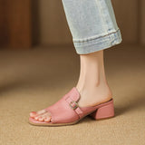 Marcella | Women's Sandal with Buckle and Leather