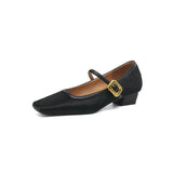 Feline | Women Heels with Leopard Print and Buckle