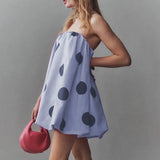 Diana | Women's Strapless A-Line Dress with Bubble Hem