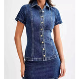 Dakota |  Women's Denim Two Piece Set Skirt