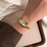 Solenne | Women Wrist Watch with Rectangular Case and Bracelet
