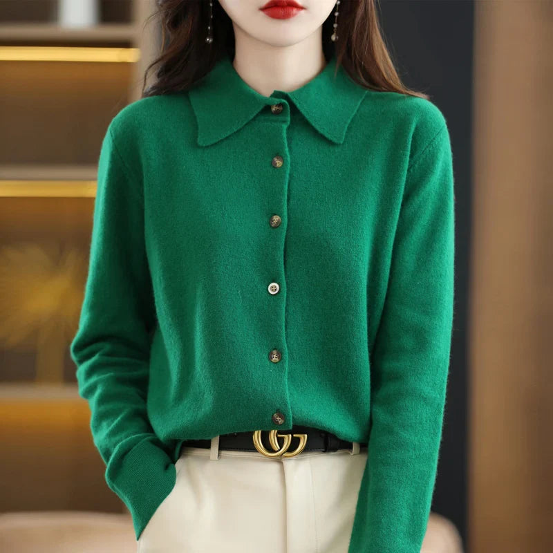 Windsor | Women Cardigan With Wool Blend Buttoned Front