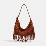 Sierra | Women Bag with Suede and Fringe