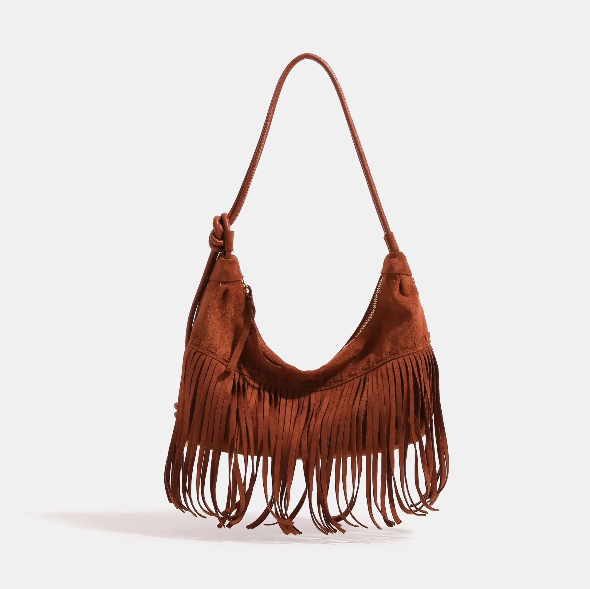 Sierra | Women Bag with Suede and Fringe