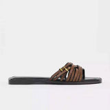 Marcelline | Women's Sandals with Leather Straps and Buckle
