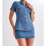 Dakota |  Women's Denim Two Piece Set Skirt