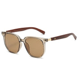 Sarah | | Women's Sunglasses with Wooden Arms and Square Frame