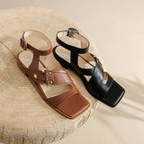 Calista | Women’s Sandals with Straps and Square Toe