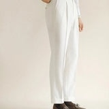 James | Men's Trousers with Pleated Front and Elastic Waistband