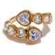 Fiorella | Women Ring with Heart Design and Gold Plating