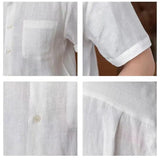 Isidore | Men's Cotton Linen Stand Collar Shirt