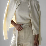 Marenton | Women Knit Top With Wool Cashmere Blend