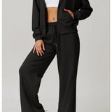 Ayla | Women's Straight Leg Running Pants with Elastic Waist
