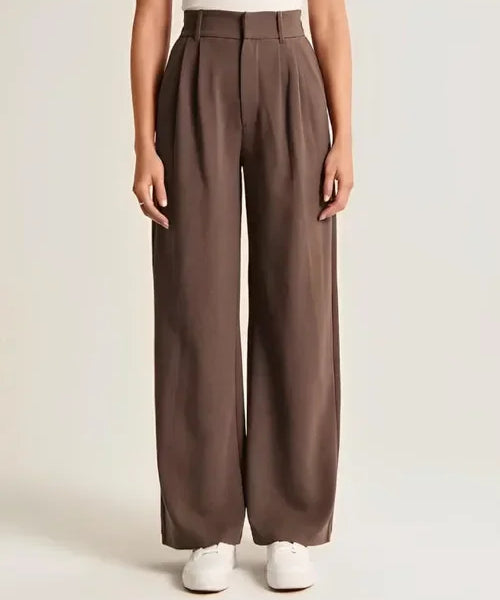 Colette | Women's High Waist Wide Leg Tailored Trousers