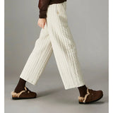 Daria | Women's Quilted Wide Leg Pants with High Waist