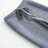 Nina | Women's Wool Knit Wide Leg Pants with High Waist