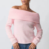 Clara | Women Top With Off Shoulder Knit