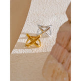 Elvia | Women Ring with Crossover Design and Waterproof