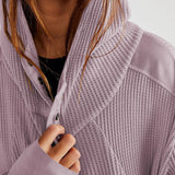 Beth | Women's Cropped Zip Hoodie with Oversized Fit and Soft Cotton Fabric