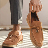 Lawrence | Men's Suede Tassel Loafers with Classic Fit