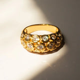 Belliza | Women Ring with Bubble Design and Gold Plating