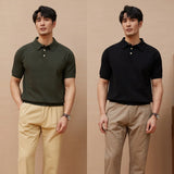Fletcher | Men's Knitted Polo Shirt with Button Down Design