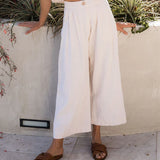 Anya | Women's Culotte Pants with Pleated Front Detail