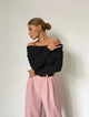 Orvieto | Women Top With Off Shoulder Knit