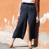 Sylvie | Women's Linen Pants with Elastic Waistband