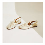 Nerissa | Women's Sandals with Slingback and Woven Detail