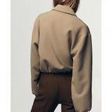 Sydney | Women's Minimalist Puffer Jacket with Relaxed Fit and Elastic Hem