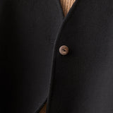 Nathaniel | Men Wool Vest with Structured Layering