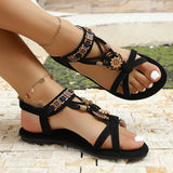 Zariah | Women's Boho Sandals with Beads and Embroidery