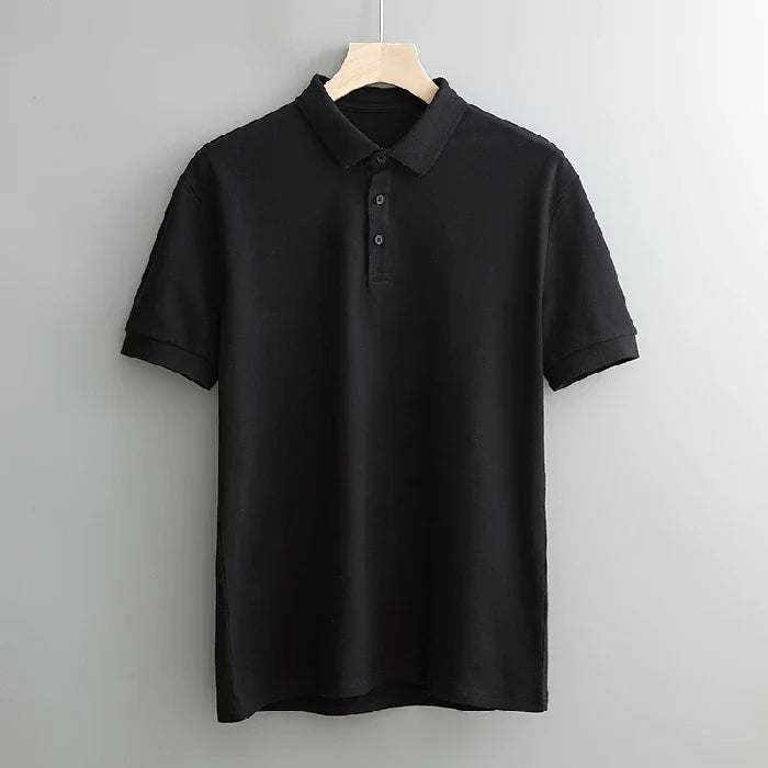 Cedric | Men's Cotton Blend Polo Shirt with V-Shape Fit