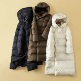 Isabella | Women's Full-Length Duck Down Parka with Structured Hood