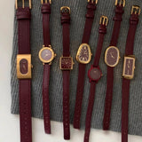 Lacceti | Women Wrist Watch with Brass Case and Leather Band