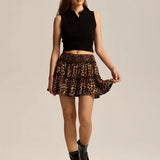 Viora | Women's Skirt with Stretch Waist and Ruffle Layers
