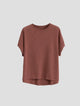 Genevieve | Women Tee With Cotton Linen Oversized Fit