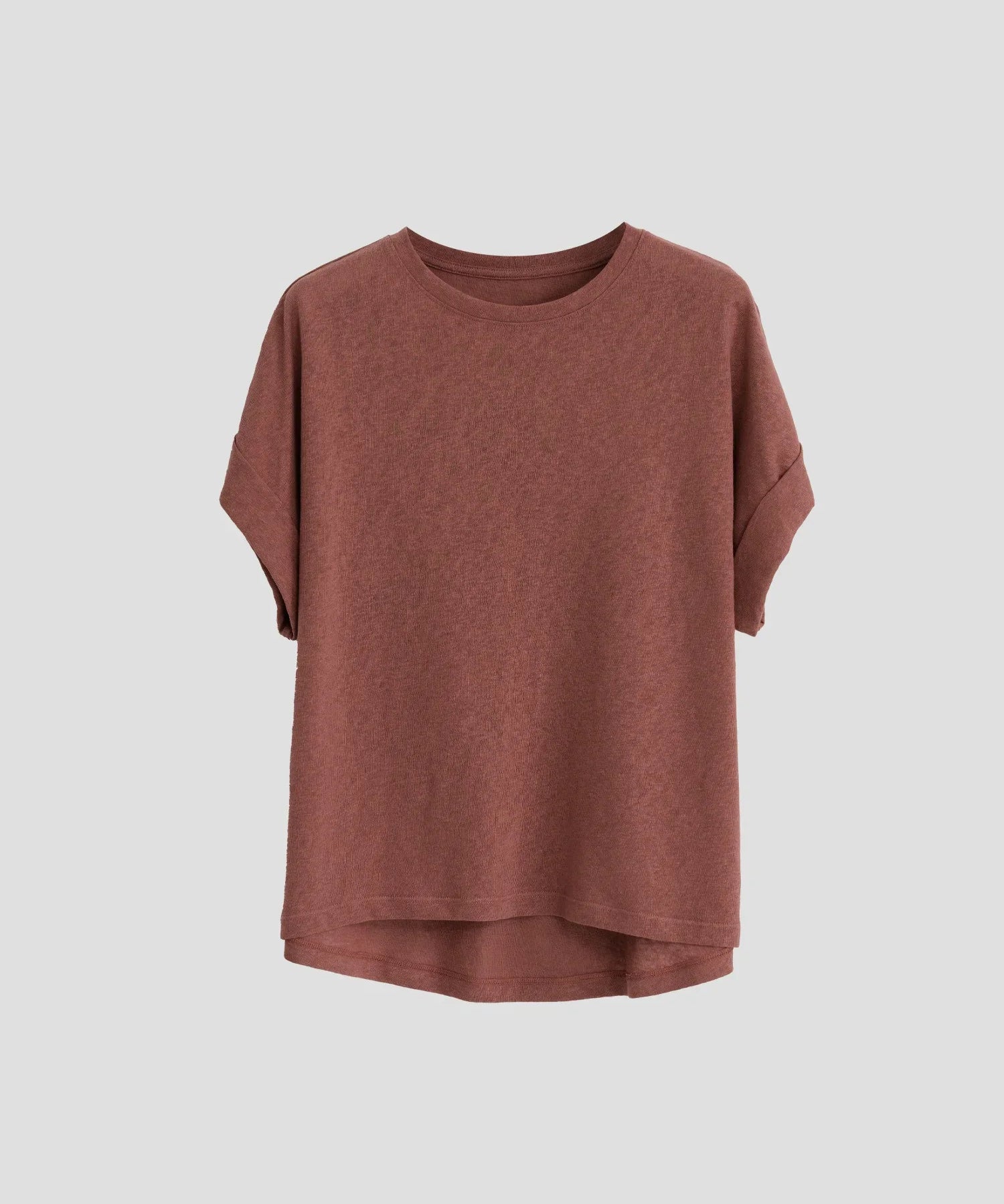 Genevieve | Women Tee With Cotton Linen Oversized Fit