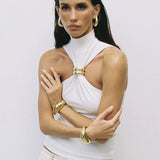 Livia | Women Top With Halter Neck Design