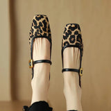 Feline | Women Heels with Leopard Print and Buckle