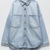 Addison | Women Shirt Jacket With Cotton Denim