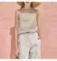 Junia | Women Top With Cotton Linen Blend